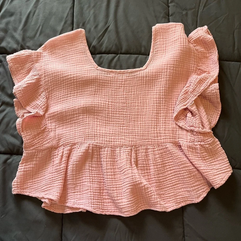 Pink Ruffled Top - Picture 5 of 7